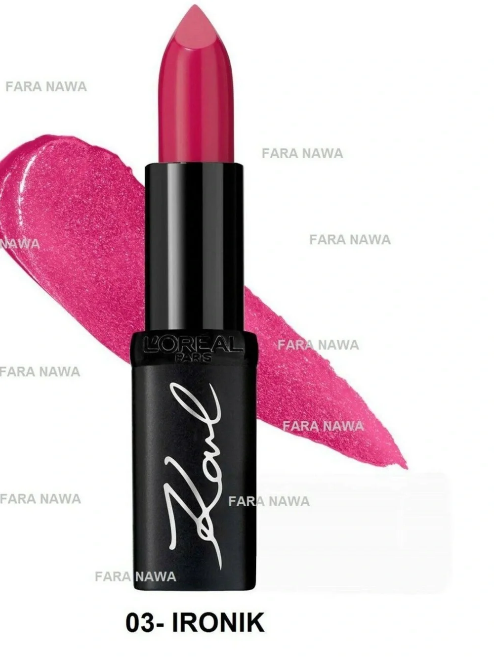 limited-edition L'Oreal Paris X Karl Lagerfeld Color Riche Lipstick - Iconik